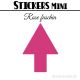 352 Flèches 1 cm - Stickers mini gommettes