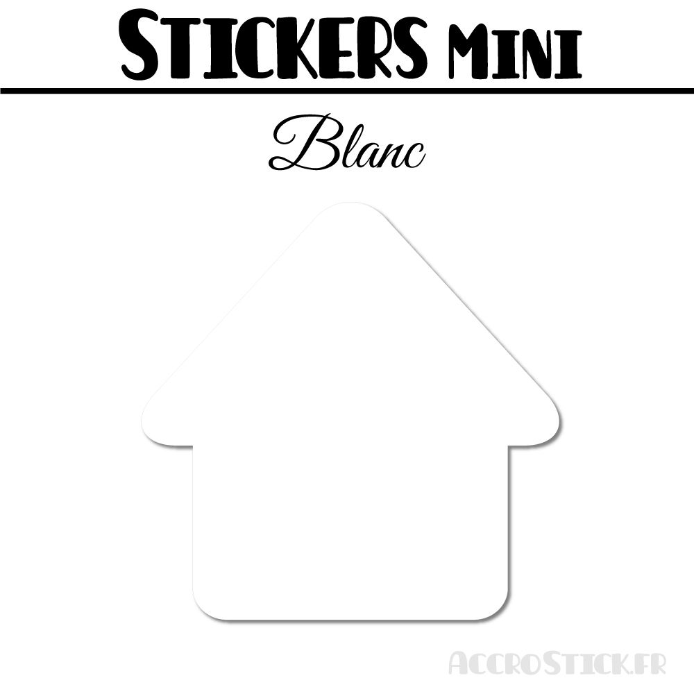 40 Maisons 3.5 cm - Stickers mini gommettes
