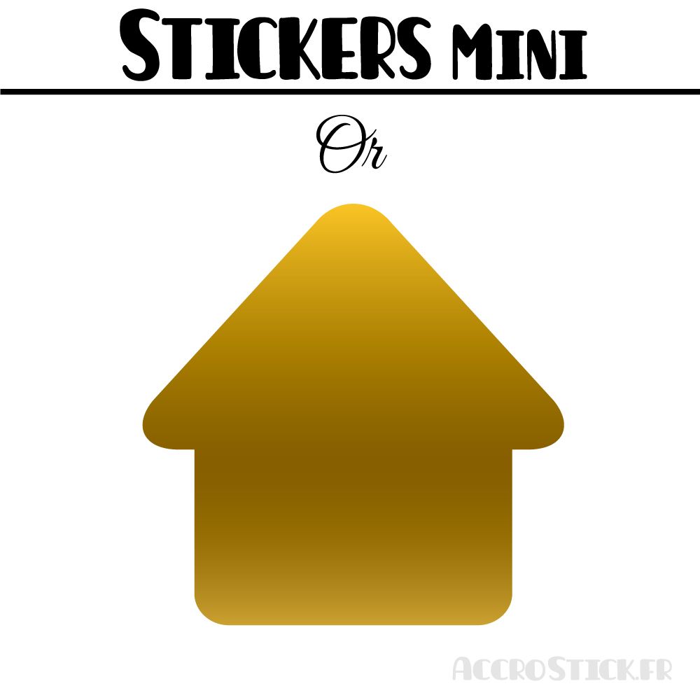 40 Maisons 3.5 cm - Stickers mini gommettes