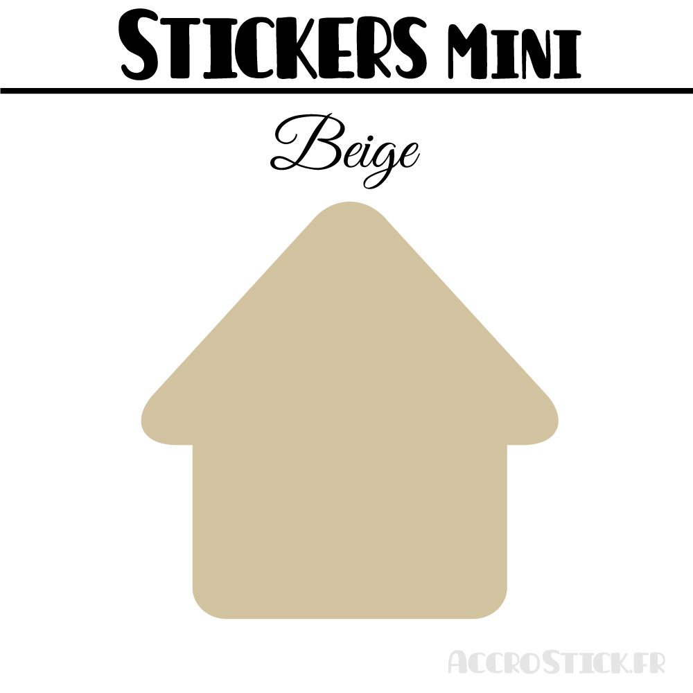 24 Maisons 4 cm - Stickers mini gommettes