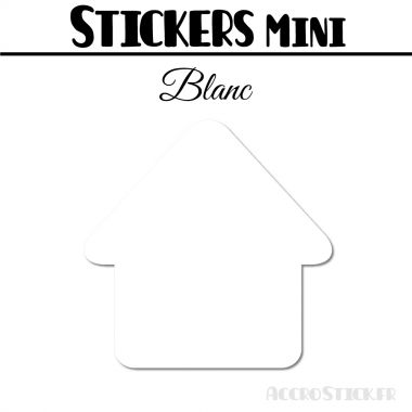 24 Maisons 4 cm - Stickers mini gommettes