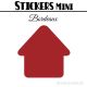 24 Maisons 4 cm - Stickers mini gommettes