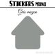 24 Maisons 4 cm - Stickers mini gommettes