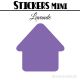 24 Maisons 4 cm - Stickers mini gommettes