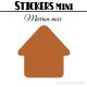 24 Maisons 4 cm - Stickers mini gommettes