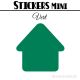 24 Maisons 4 cm - Stickers mini gommettes