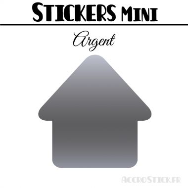16 Maisons 5 cm - Stickers mini gommettes