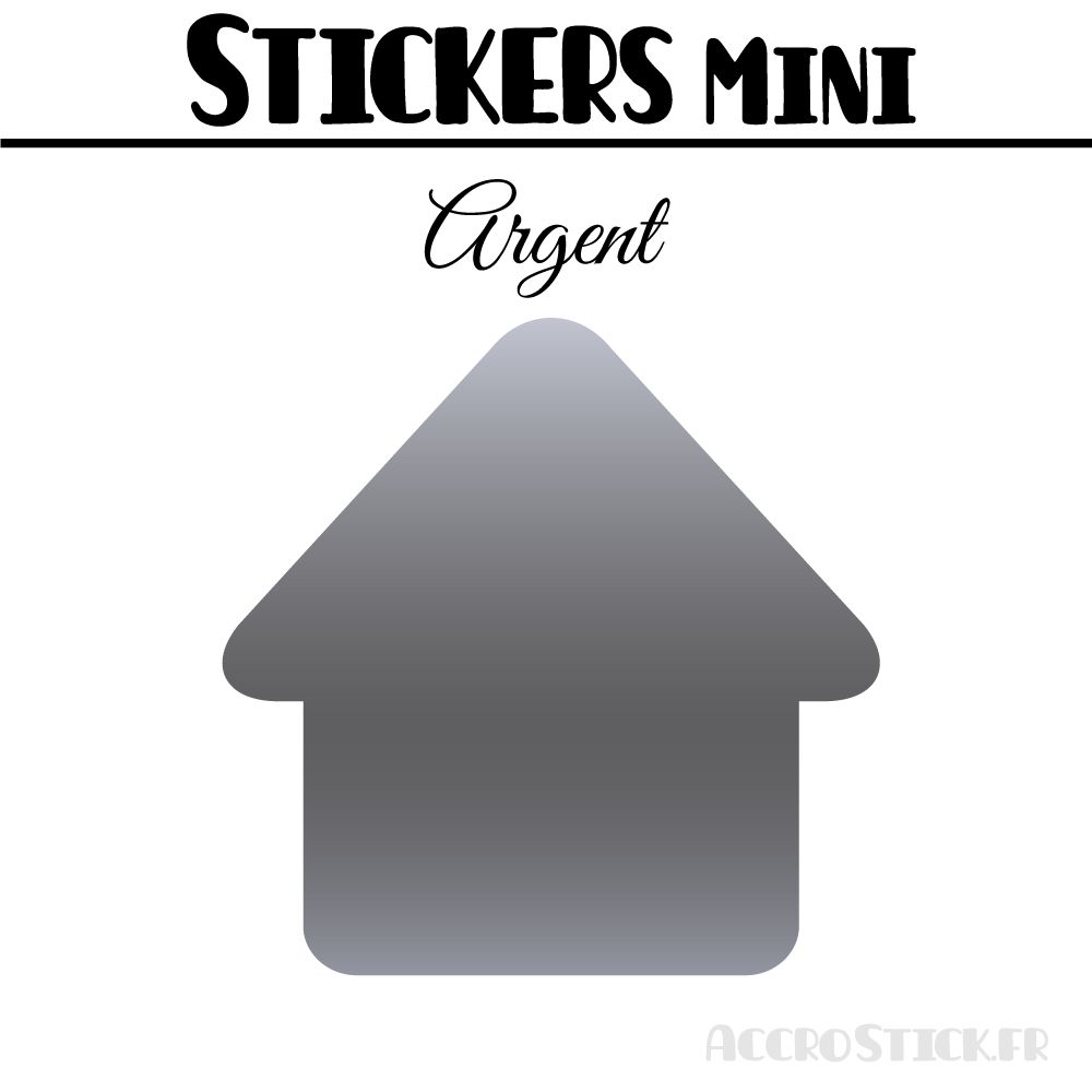 16 Maisons 5 cm - Stickers mini gommettes