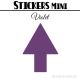 352 Flèches 1 cm - Stickers mini gommettes