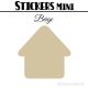 16 Maisons 5 cm - Stickers mini gommettes