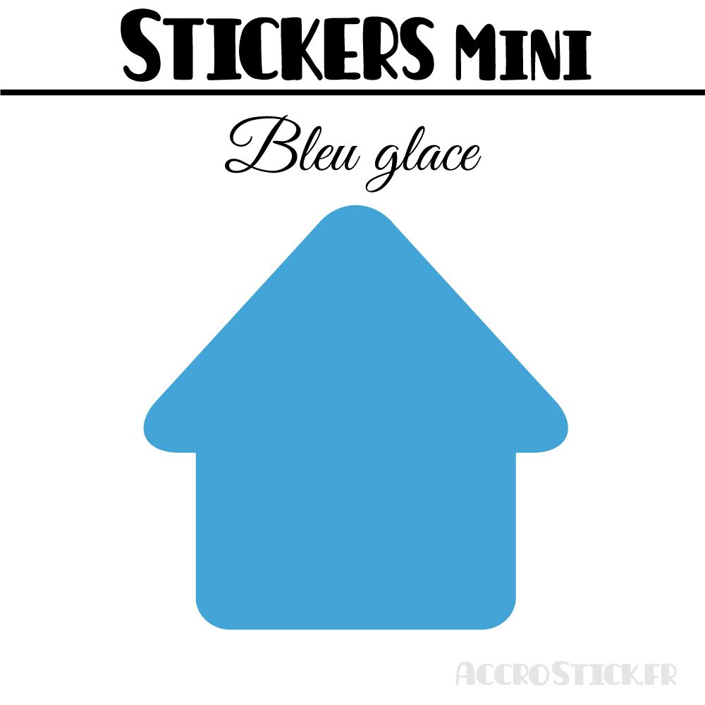 16 Maisons 5 cm - Stickers mini gommettes