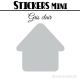 16 Maisons 5 cm - Stickers mini gommettes