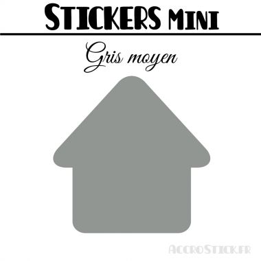 16 Maisons 5 cm - Stickers mini gommettes