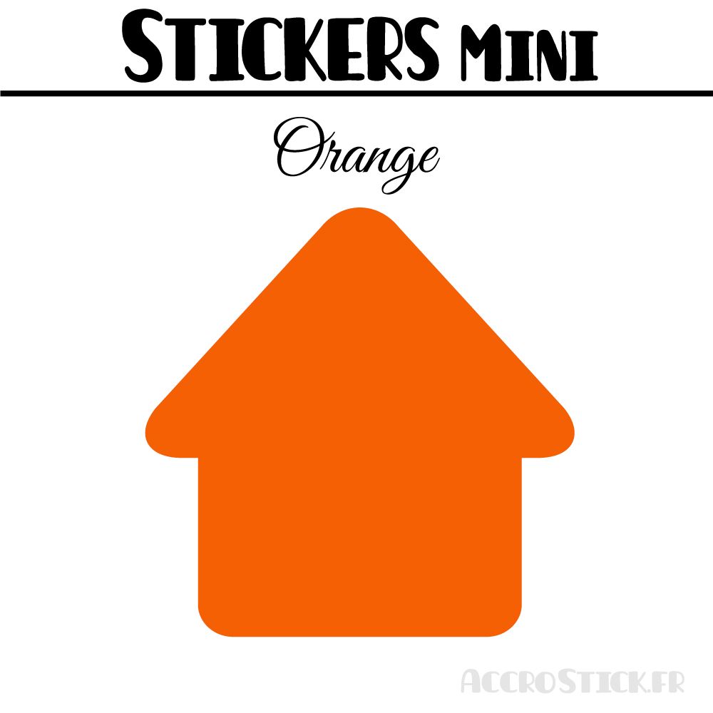 16 Maisons 5 cm - Stickers mini gommettes