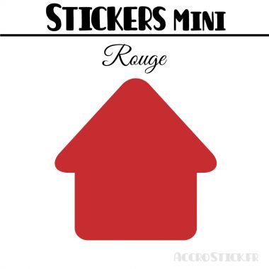 16 Maisons 5 cm - Stickers mini gommettes