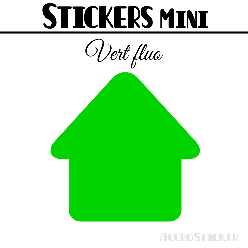 16 Maisons 5 cm - Stickers mini gommettes