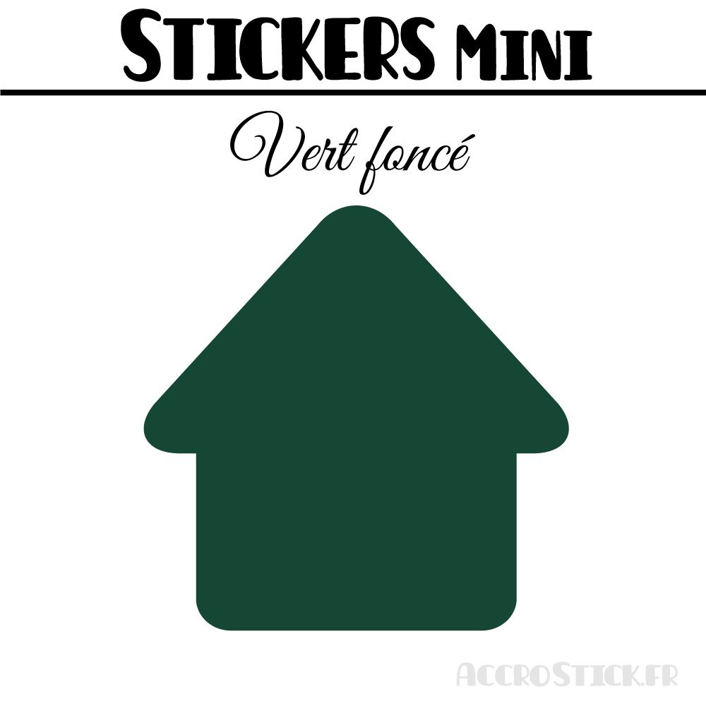 16 Maisons 5 cm - Stickers mini gommettes