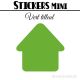 16 Maisons 5 cm - Stickers mini gommettes