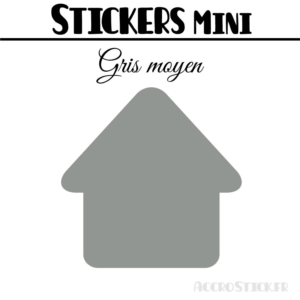 8 Maisons 6 cm - Stickers mini gommettes