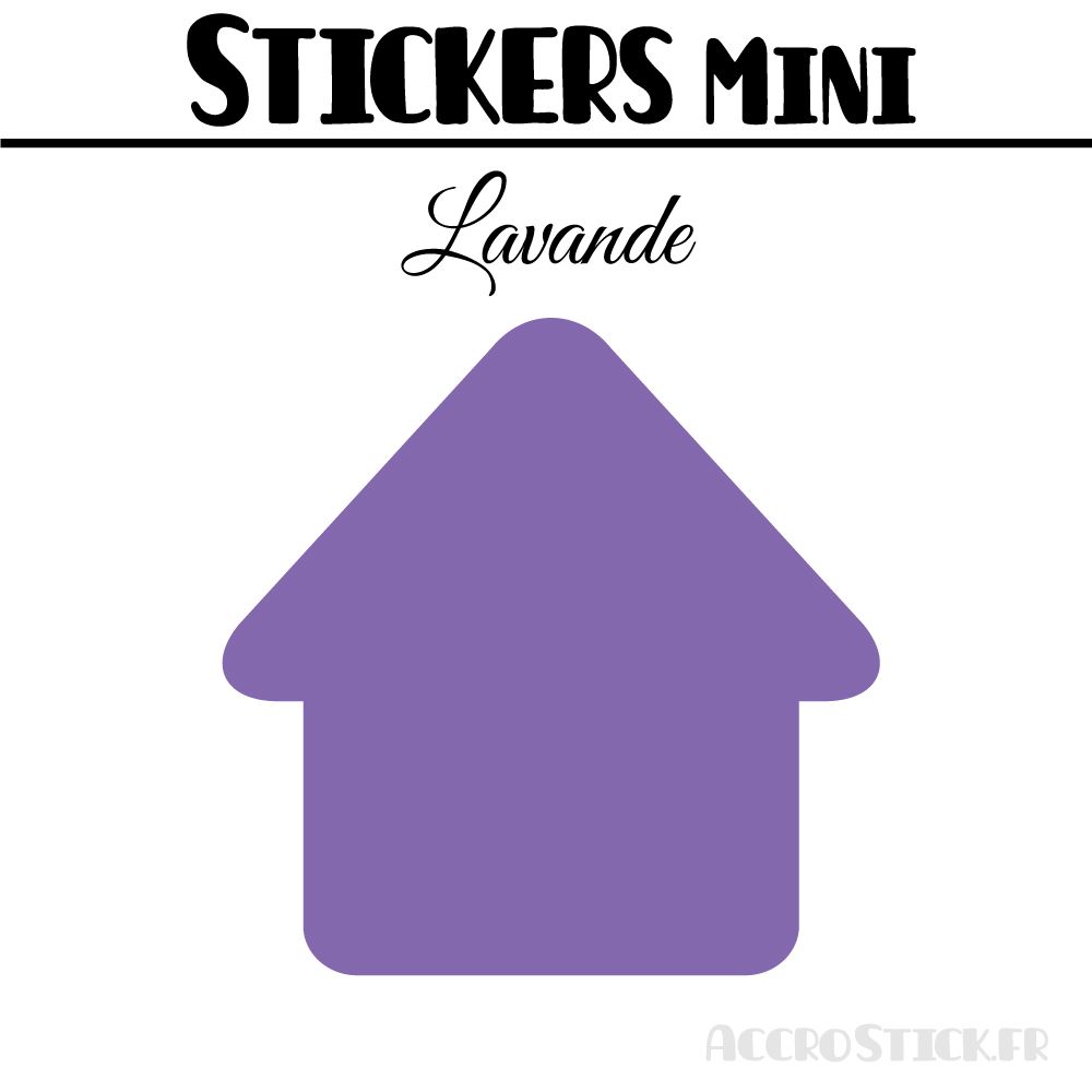 8 Maisons 6 cm - Stickers mini gommettes