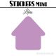 8 Maisons 6 cm - Stickers mini gommettes