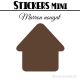 8 Maisons 6 cm - Stickers mini gommettes