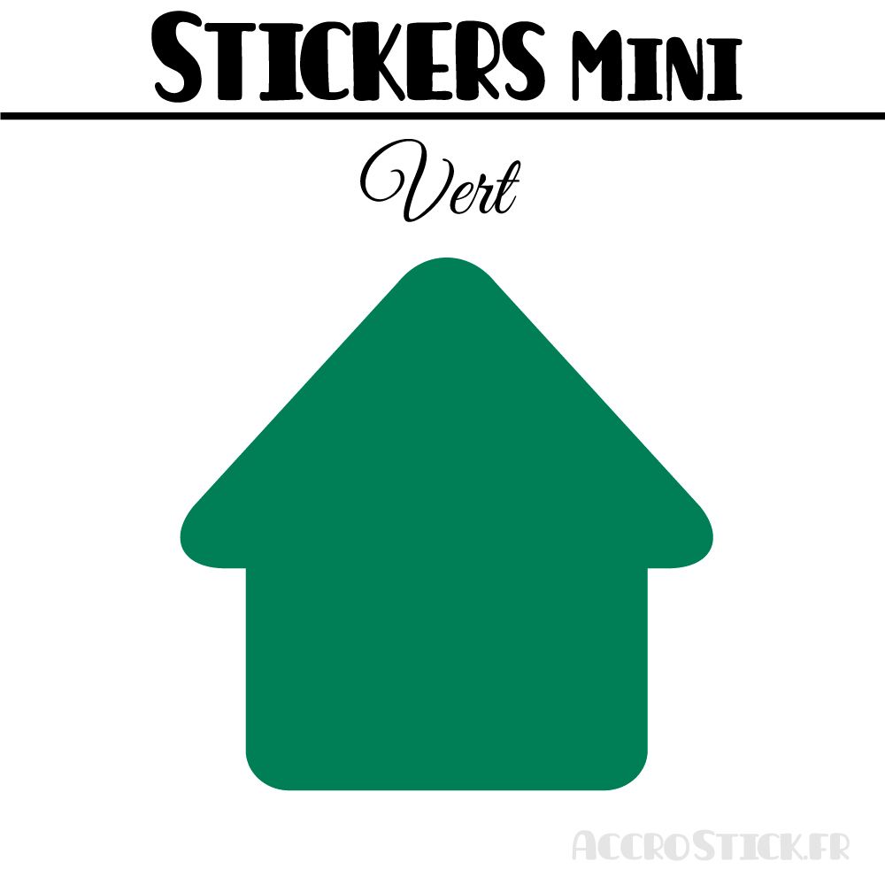 8 Maisons 6 cm - Stickers mini gommettes