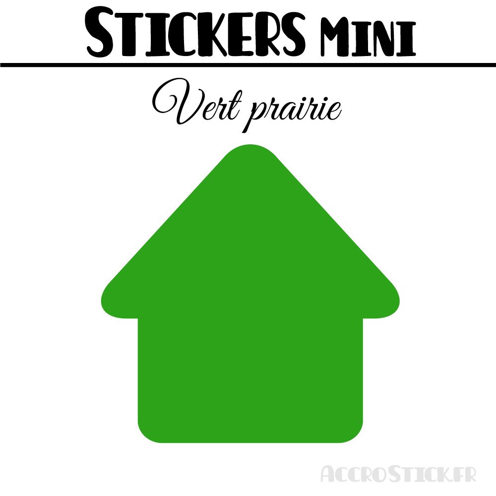 8 Maisons 6 cm - Stickers mini gommettes
