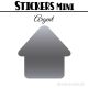 8 Maisons 7 cm - Stickers mini gommettes
