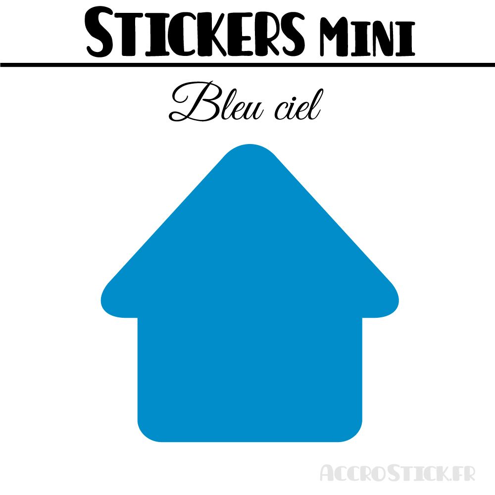 8 Maisons 7 cm - Stickers mini gommettes