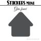 8 Maisons 7 cm - Stickers mini gommettes