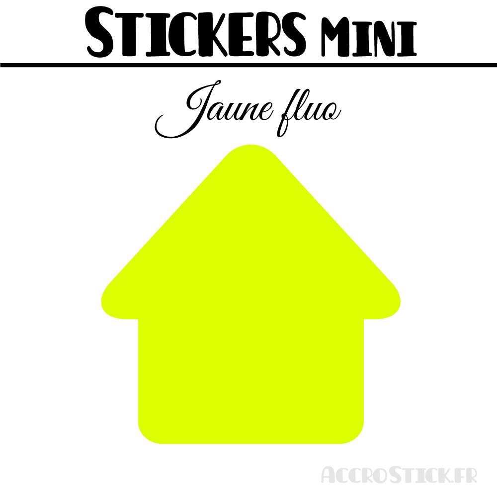 8 Maisons 7 cm - Stickers mini gommettes