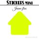 8 Maisons 7 cm - Stickers mini gommettes