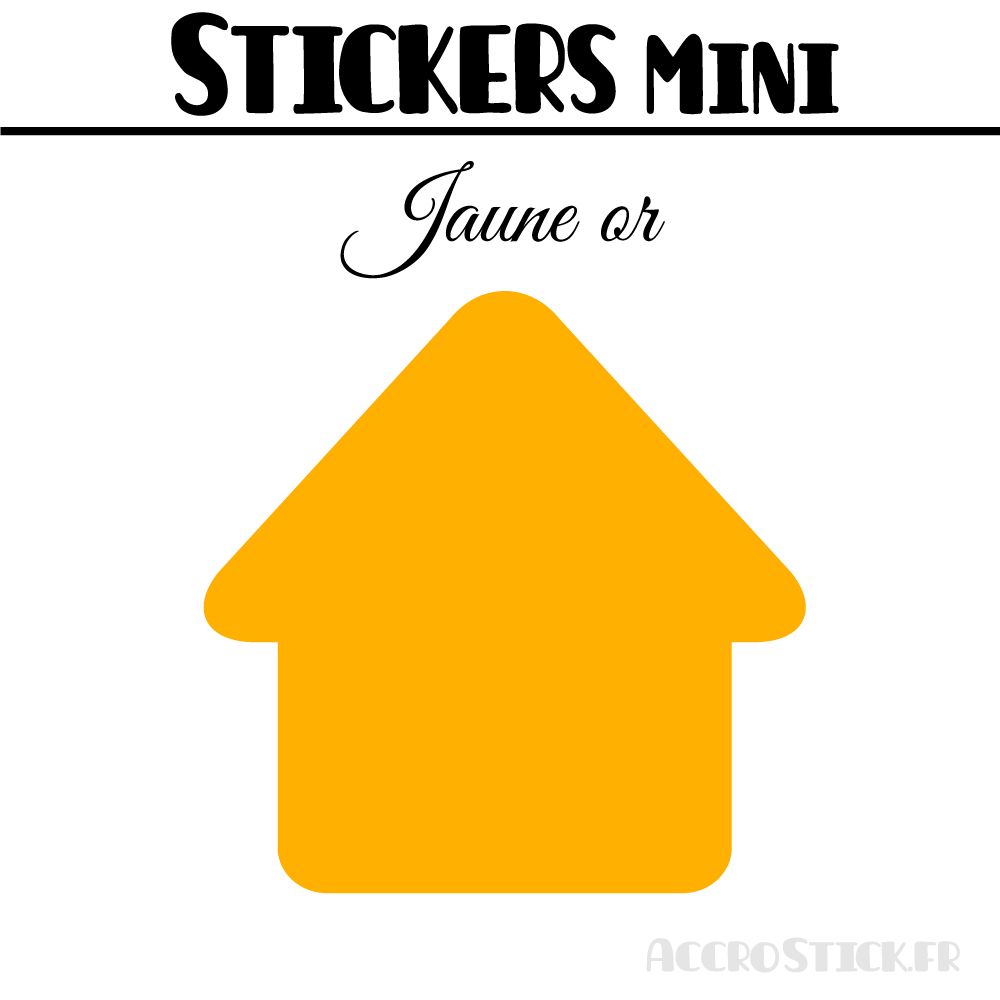 8 Maisons 7 cm - Stickers mini gommettes