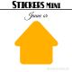 8 Maisons 7 cm - Stickers mini gommettes