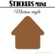 8 Maisons 7 cm - Stickers mini gommettes