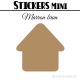 8 Maisons 7 cm - Stickers mini gommettes