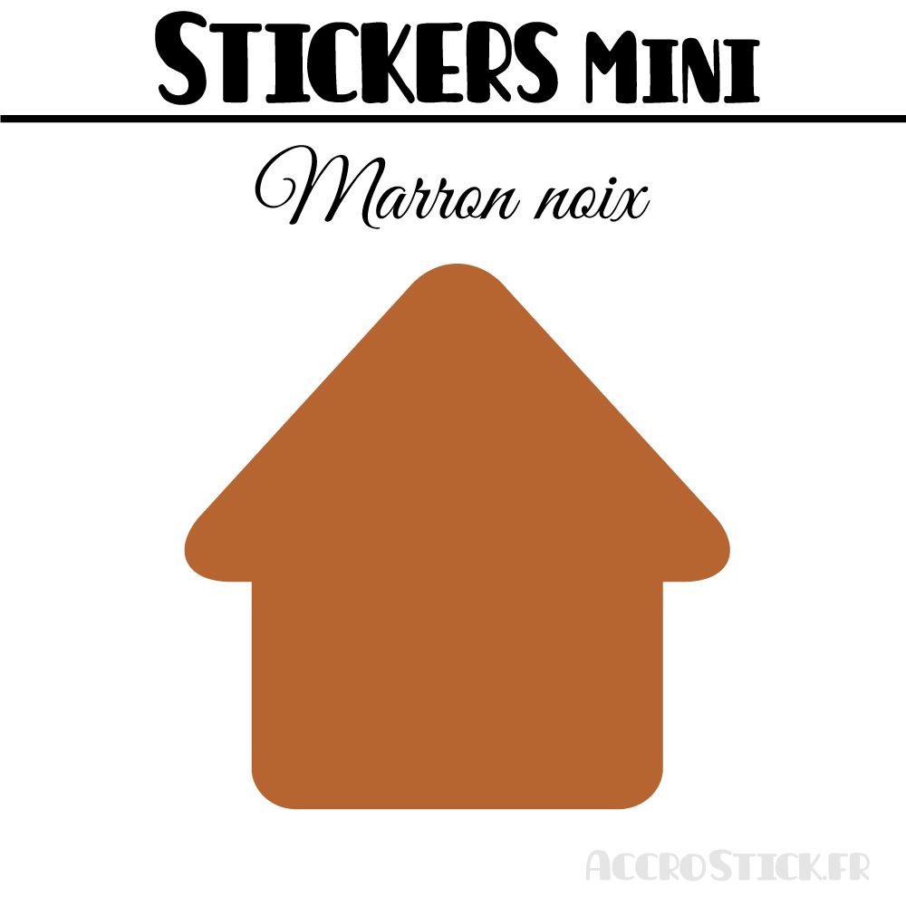 8 Maisons 7 cm - Stickers mini gommettes