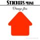 8 Maisons 7 cm - Stickers mini gommettes