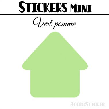 8 Maisons 7 cm - Stickers mini gommettes
