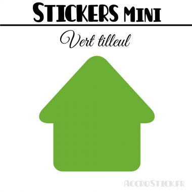 8 Maisons 7 cm - Stickers mini gommettes