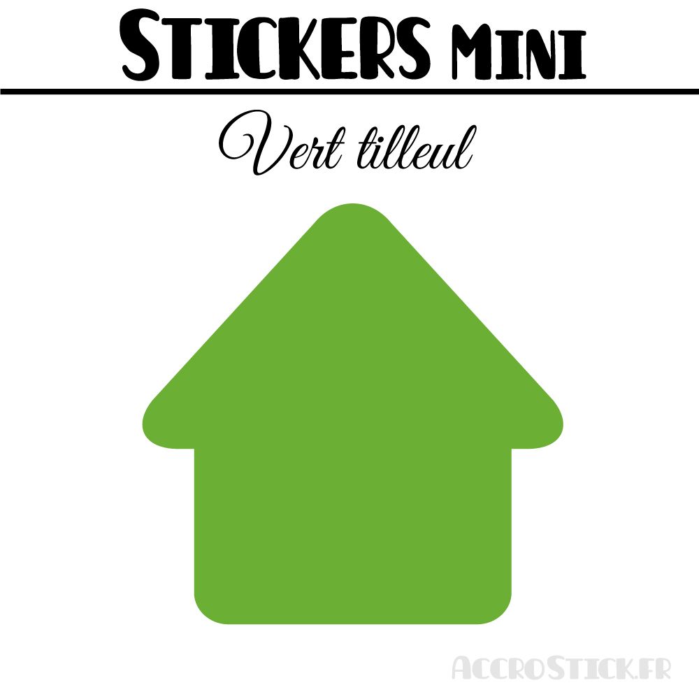8 Maisons 7 cm - Stickers mini gommettes