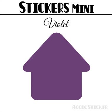 8 Maisons 7 cm - Stickers mini gommettes