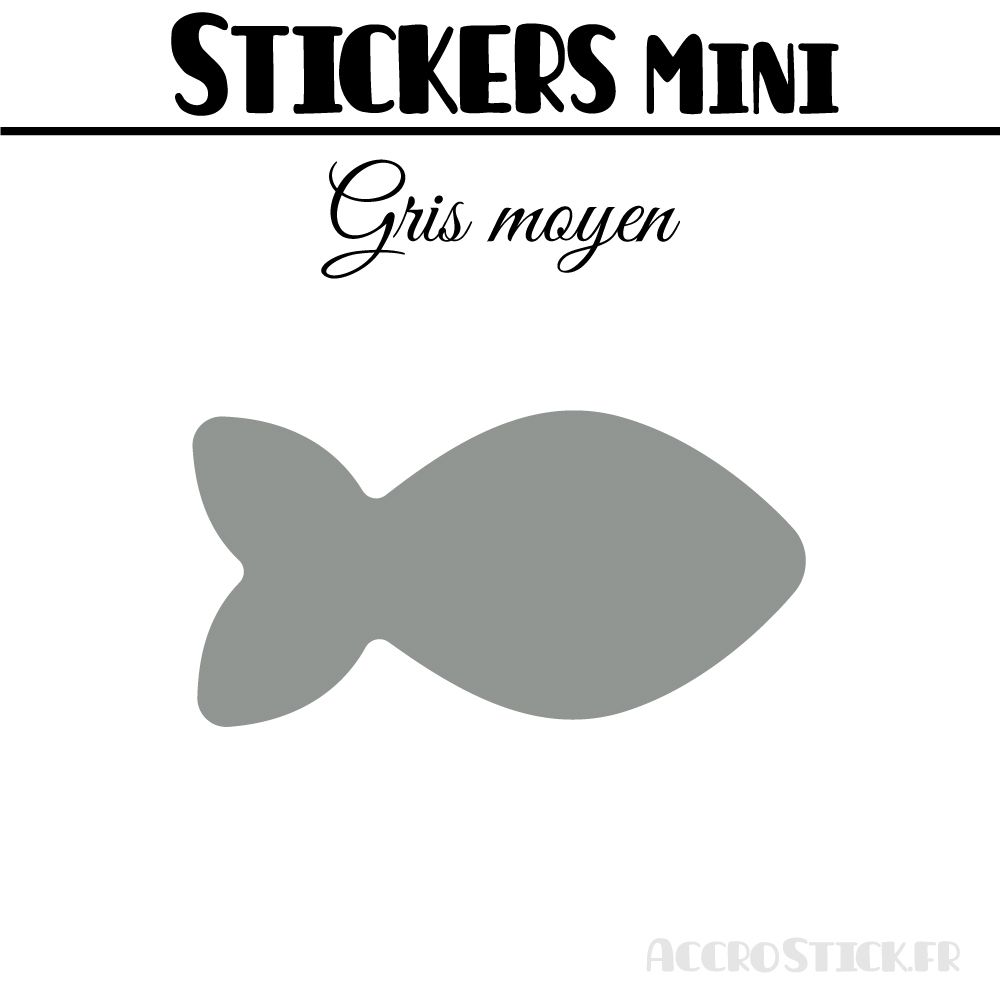 80 Poissons 3.5 cm - Stickers mini gommettes