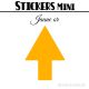 288 Flèches 1,2 cm - Stickers mini gommettes