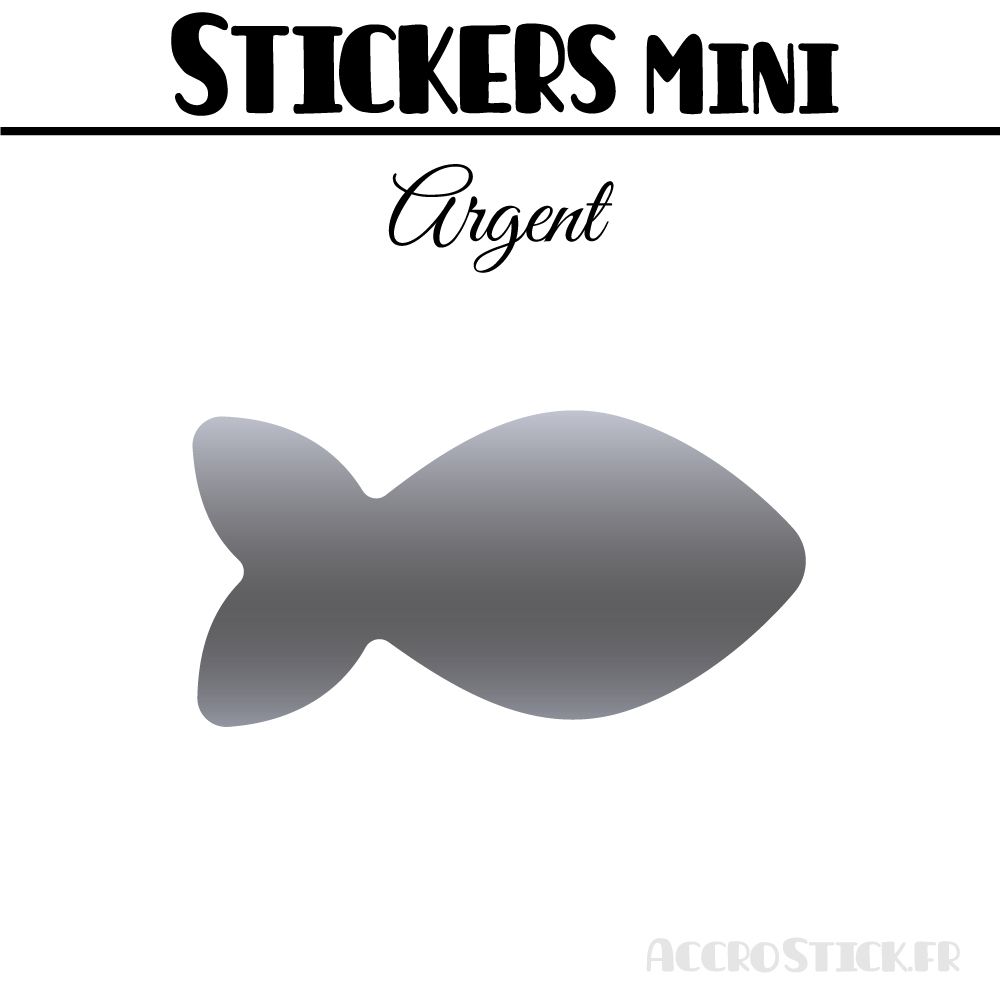 56 Poissons 4 cm - Stickers mini gommettes
