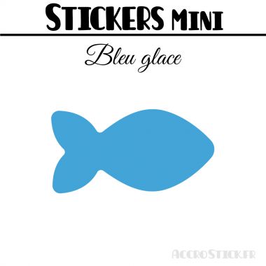 56 Poissons 4 cm - Stickers mini gommettes
