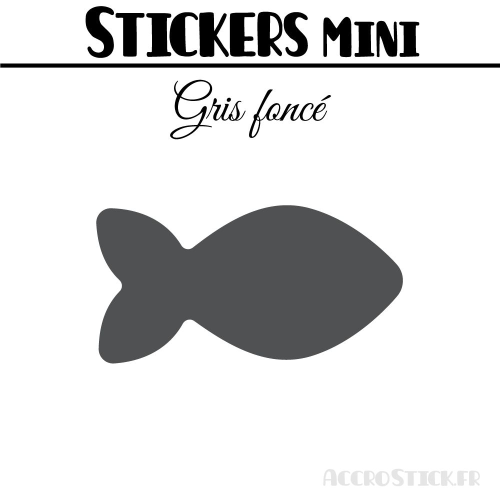 32 Poissons 5 cm - Stickers mini gommettes