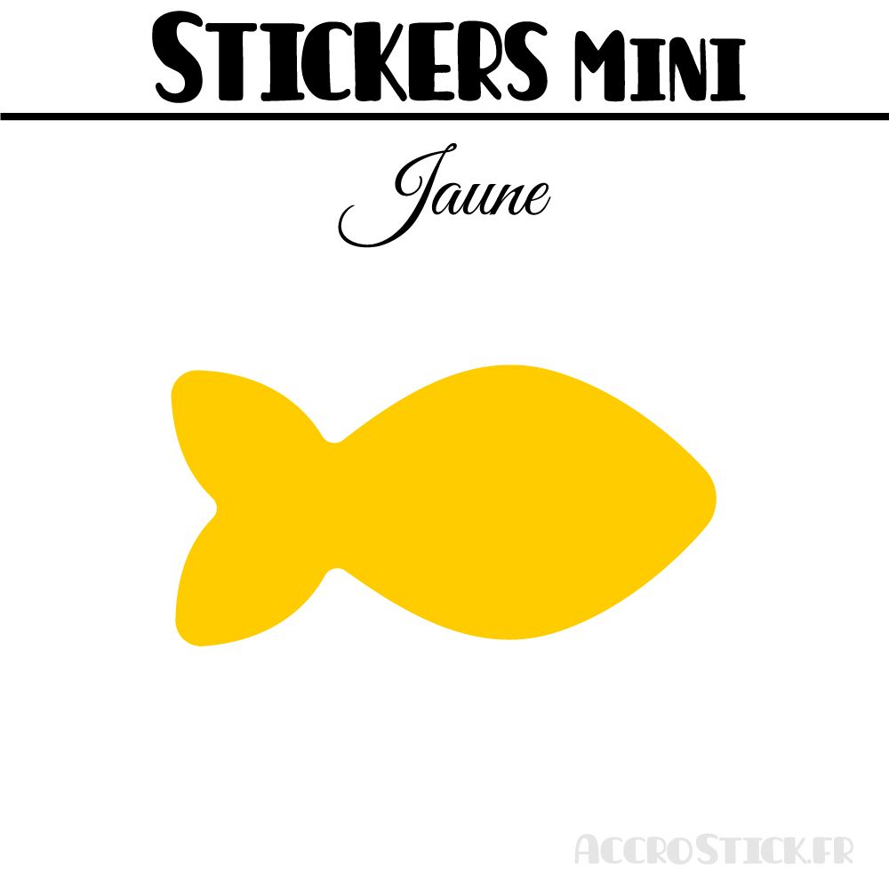 32 Poissons 5 cm - Stickers mini gommettes