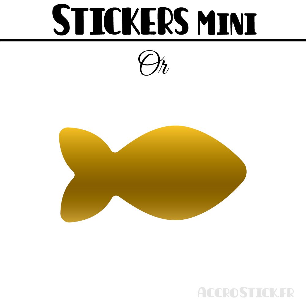32 Poissons 5 cm - Stickers mini gommettes